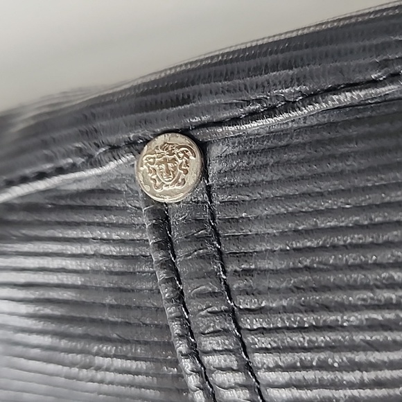 Versace Jeans Couture Coated Textured High Waisted Pants - Picture 4 of 13